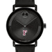 Fordham University Men's Movado BOLD with Black Leather Strap