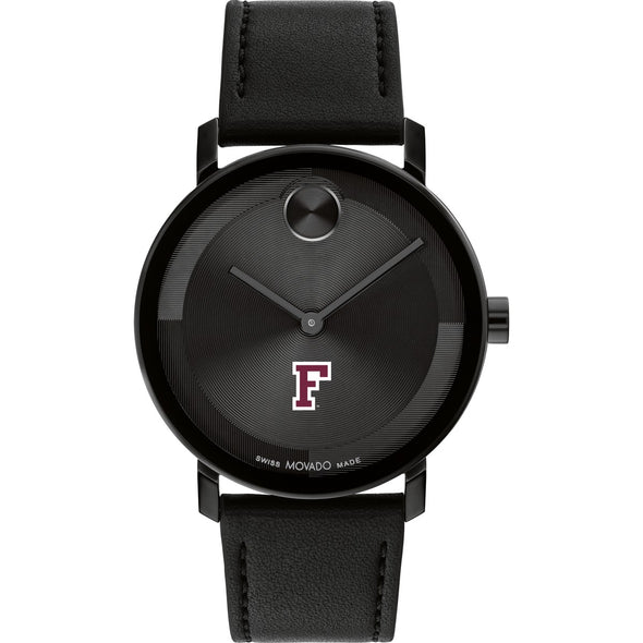 Fordham University Men's Movado BOLD with Black Leather Strap Shot #2