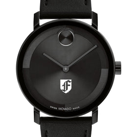 Fordham University Men's Movado BOLD with Black Leather Strap Shot #1