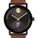 Fordham University Men's Movado BOLD with Cognac Leather Strap