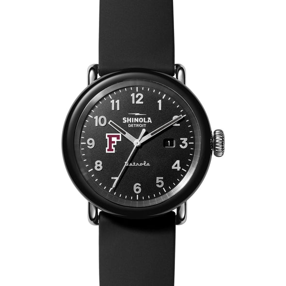 Fordham University Shinola Watch, The Detrola 43mm Black Dial at M.LaHart &amp; Co. Shot #2