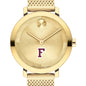 Fordham University Women's Movado Bold Gold with Mesh Bracelet Shot #1