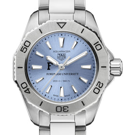 Fordham Women&#39;s TAG Heuer Steel Aquaracer with Blue Sunray Dial Shot #1