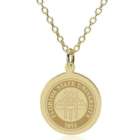 FSU 14K Gold Pendant & Chain Shot #1