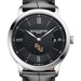 FSU Men's Baume et Mercier 40mm Classima Quartz Watch with Black Dial & Black Leather Strap