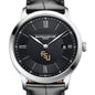FSU Men's Baume et Mercier 40mm Classima Quartz Watch with Black Dial & Black Leather Strap Shot #1