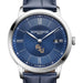 FSU Men's Baume et Mercier 40mm Classima Quartz Watch with Blue Dial & Dark Blue Leather Strap