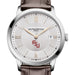FSU Men's Baume et Mercier 40mm Classima Quartz Watch with Silver Dial & Dark Brown Leather Strap