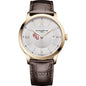 FSU Men's Baume et Mercier 40mm Gold PVD Classima Watch with Silver Dial & Dark Brown Leather Strap Shot #2