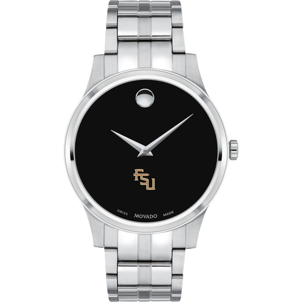 FSU Men's Movado Collection Stainless Steel Watch with Black Dial Shot #2