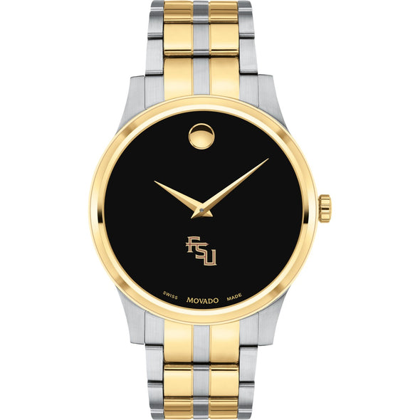 FSU Men's Movado Collection Two-Tone Watch with Black Dial Shot #2