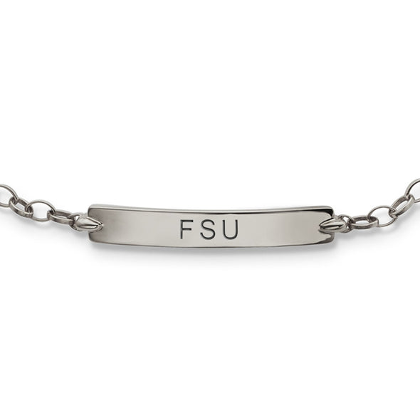 FSU Monica Rich Kosann Petite Poesy Bracelet in Silver Shot #2
