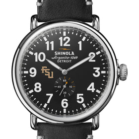 FSU Shinola Watch, The Runwell 47mm Black Dial Shot #1