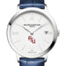 FSU Women's Baume et Mercier 36.5mm Classima Watch with White Dial & Blue Leather Strap