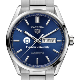 Furman Men&#39;s TAG Heuer Carrera with Blue Dial &amp; Day-Date Window Shot #1