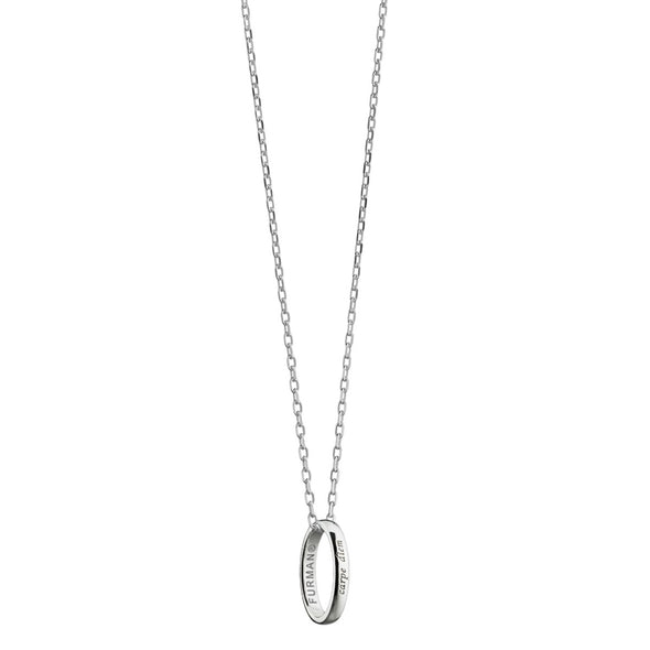 Furman Monica Rich Kosann "Carpe Diem" Poesy Ring Necklace in Silver Shot #2