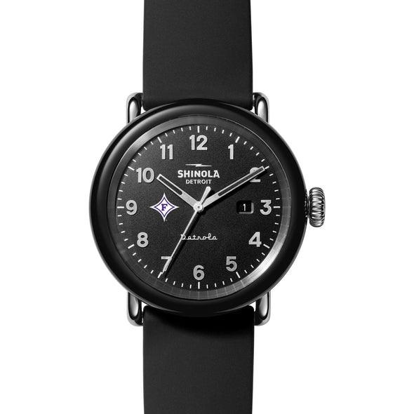 Furman University Shinola Watch, The Detrola 43mm Black Dial at M.LaHart &amp; Co. Shot #2