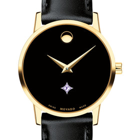 Furman Women's Movado Gold Museum Classic Leather Shot #1