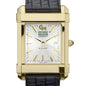 George Mason Men's Gold Watch with 2-Tone Dial & Leather Strap at M.LaHart & Co. Shot #1