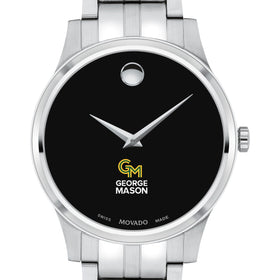 George Mason Men's Movado Collection Stainless Steel Watch with Black Dial Shot #1