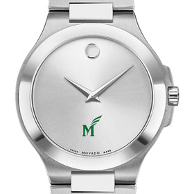 George Mason Men&#39;s Movado Collection Stainless Steel Watch with Silver Dial Shot #1