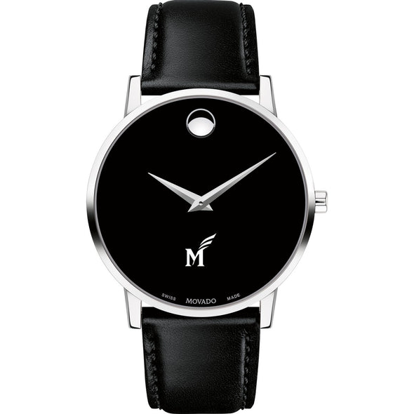 George Mason Men&#39;s Movado Museum with Leather Strap Shot #2