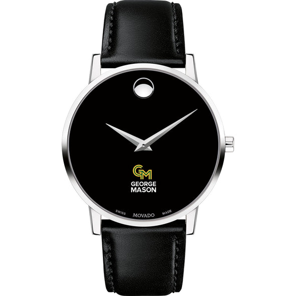 George Mason Men's Movado Museum with Leather Strap Shot #2