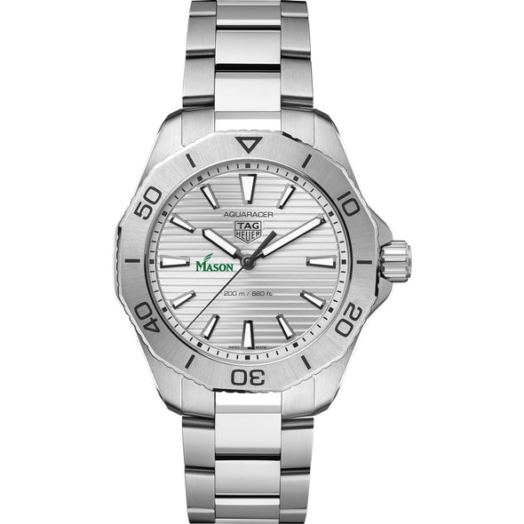 George Mason Men&#39;s TAG Heuer Steel Aquaracer with Silver Dial Shot #2
