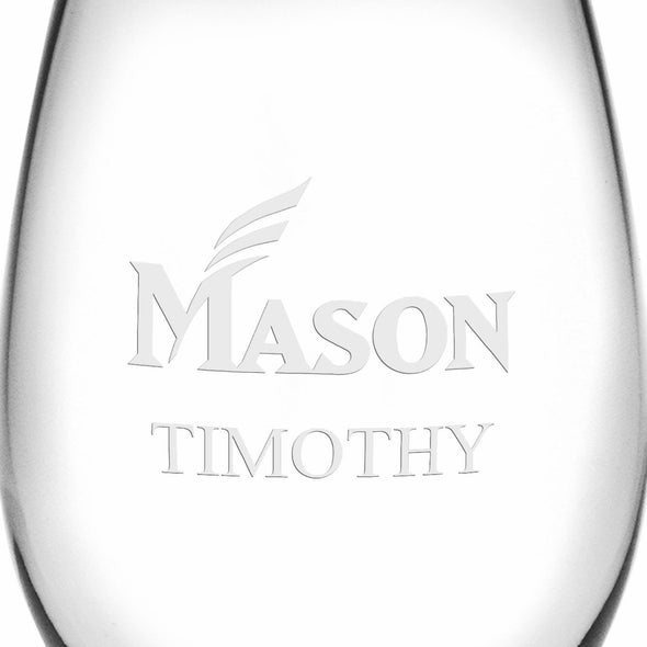 George Mason Stemless Wine Glasses Made in the USA - Set of 2 Shot #3