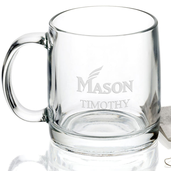 George Mason University 13 oz Glass Coffee Mug Shot #2