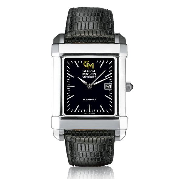 George Mason University Men's Black Quad with Leather Shot #2