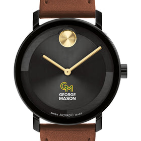 George Mason University Men's Movado BOLD with Cognac Leather Strap Shot #1