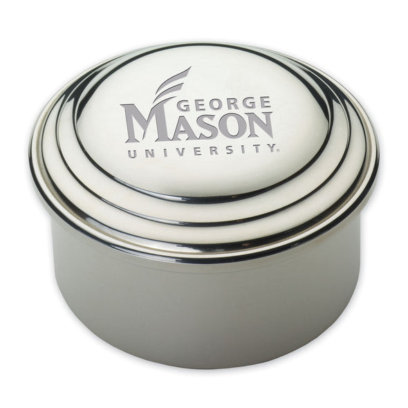 George Mason University Pewter Keepsake Box Shot #1