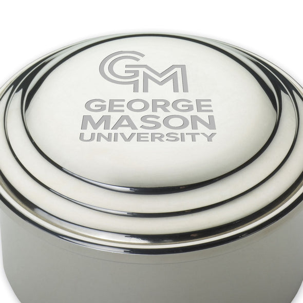 George Mason University Pewter Keepsake Box Shot #2