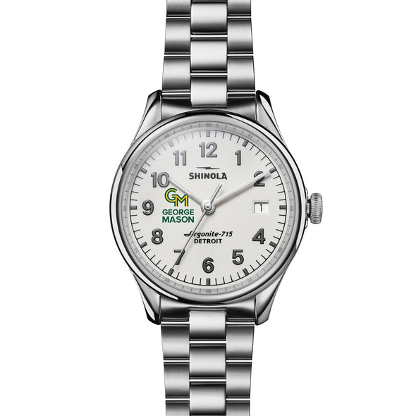 George Mason University Shinola Watch, The Vinton 38 mm Alabaster Dial at M.LaHart & Co. Shot #2