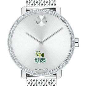 George Mason Women's Movado Bold with Crystal Bezel & Mesh Bracelet Shot #1