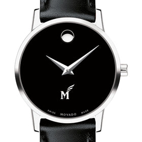 George Mason Women&#39;s Movado Museum with Leather Strap Shot #1