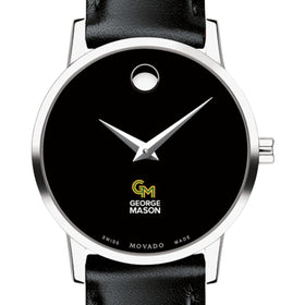 George Mason Women's Movado Museum with Leather Strap Shot #1