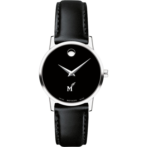 George Mason Women&#39;s Movado Museum with Leather Strap Shot #2