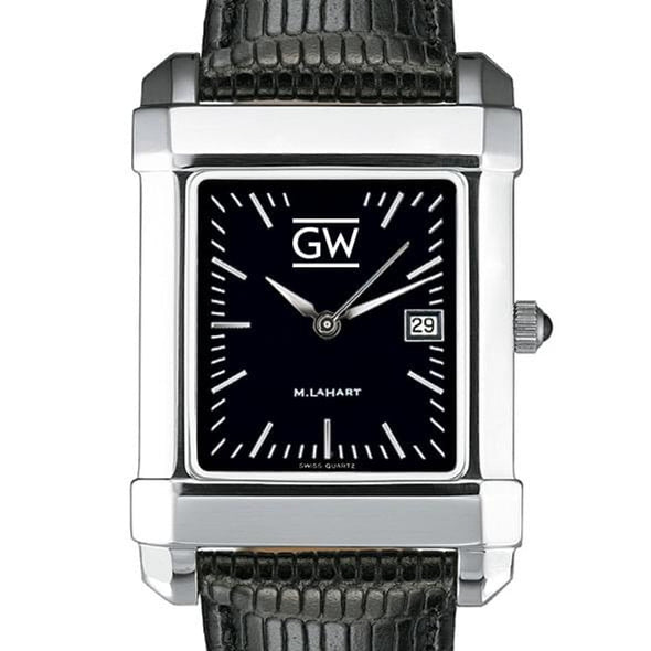 George Washington Men's Black Quad with Leather Shot #1