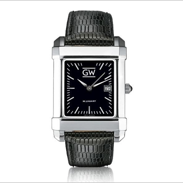 George Washington Men's Black Quad with Leather Shot #2