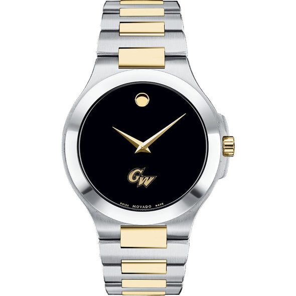 George Washington Men&#39;s Movado Collection Two-Tone Watch with Black Dial Shot #2