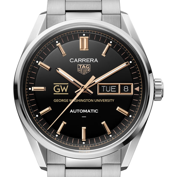 George Washington Men's TAG Heuer Carrera Day-Date Automatic with Black Dial Shot #1