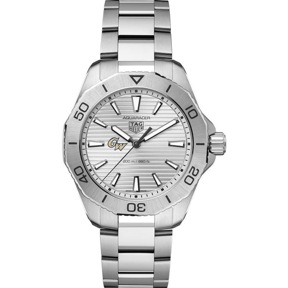 George Washington Men&#39;s TAG Heuer Steel Aquaracer with Silver Dial Shot #2
