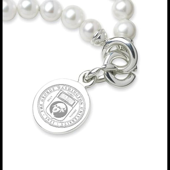 George Washington Pearl Bracelet with Sterling Silver Charm Shot #2