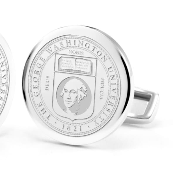 George Washington University Cufflinks in Sterling Silver Shot #2