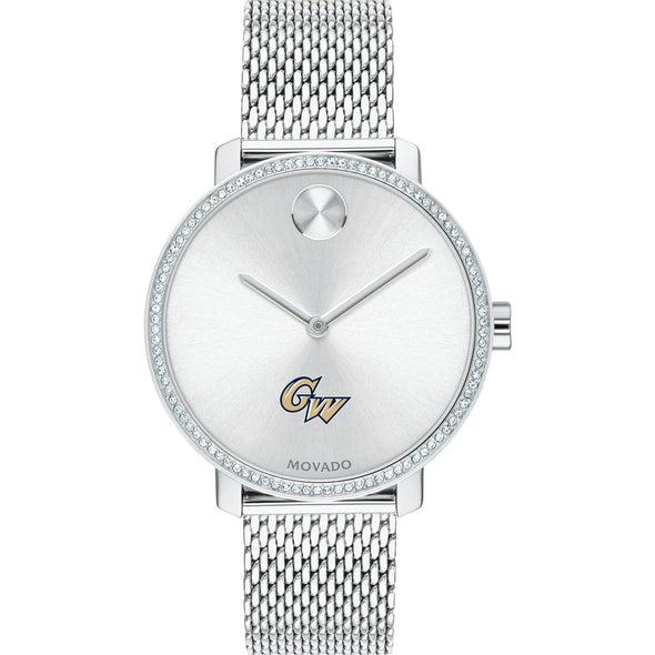 George Washington Women's Movado Bold with Crystal Bezel & Mesh Bracelet Shot #2