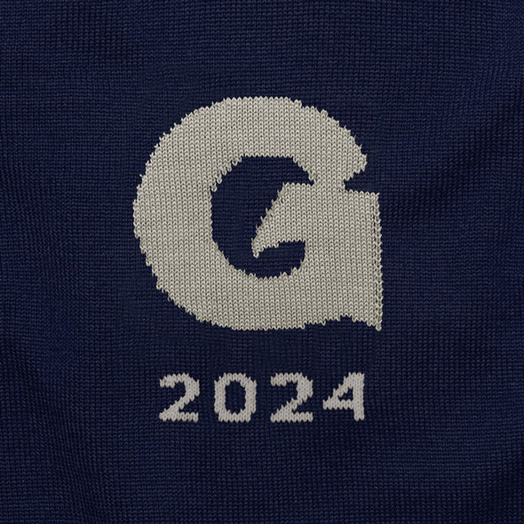 Georgetown Class of 2024 Navy Blue and Grey Sweater by M.LaHart Shot #2