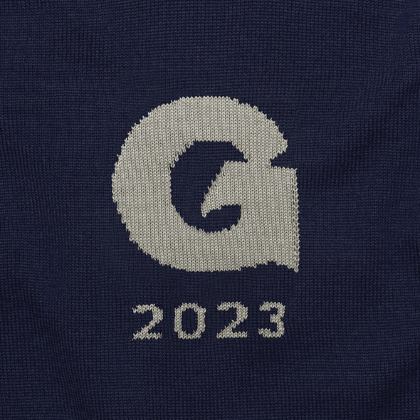 2023 Georgetown Class Year Navy Blue and Grey Sweater Shot #6