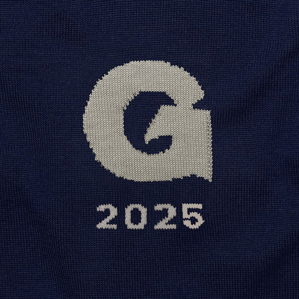 2025 Georgetown Class Year Navy Blue and Grey Sweater Shot #2